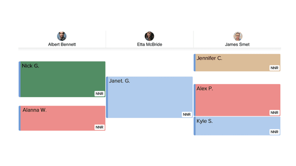 An image of Vagaro's business calendar software.